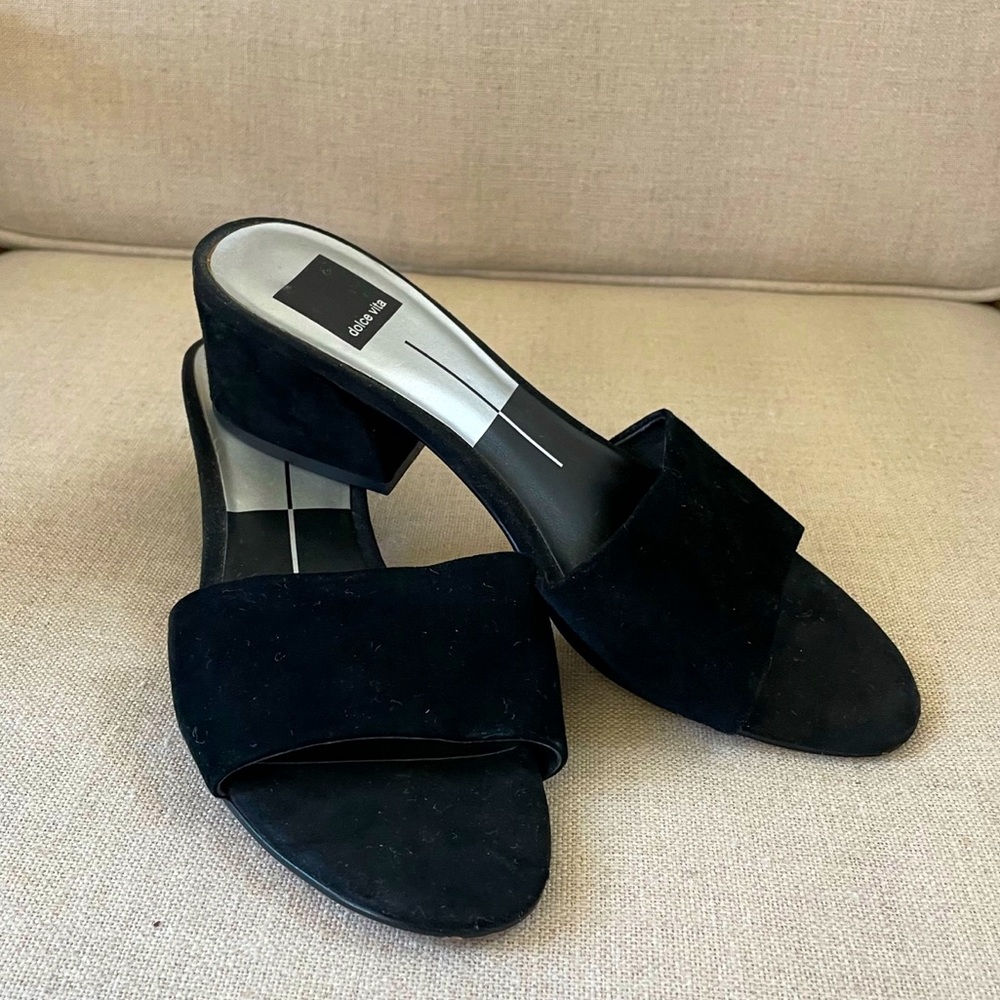 Suede Black Dolce Vita Sandals.